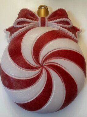 Rare 2026 Cracker Barrel Christmas Peppermint Wall Hanging LED Blow Mold